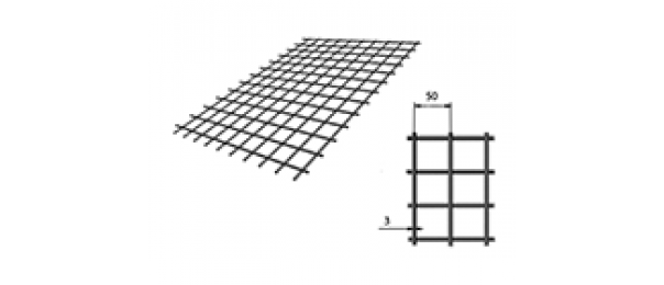 Сетка сварная (дорожная) 50х50х3мм 1х2м купить с доставкой в Красной Пойме